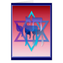 Chai and Star of David Card
