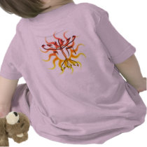 Chai Menorah Sun 2-Sided Infant T-Shirt