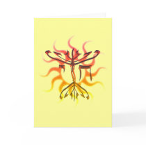 Chai Menorah Sun Cards