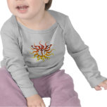 Chai Menorah Sun Infant Longsleeve Tshirts