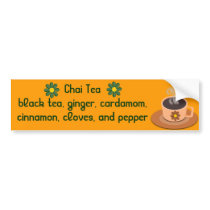Chai Tea bumper sticker