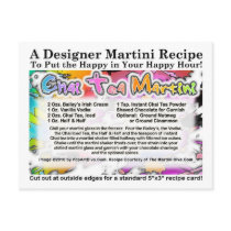 Chai Tea Martini Recipe Postcard