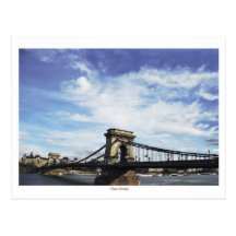 Chain Bridge at daytime Postcards