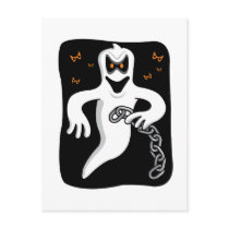 Chain Rattling Ghost Postcards