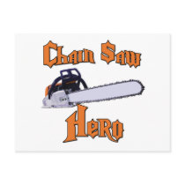 Chain Saw Hero Chainsaw Postcards