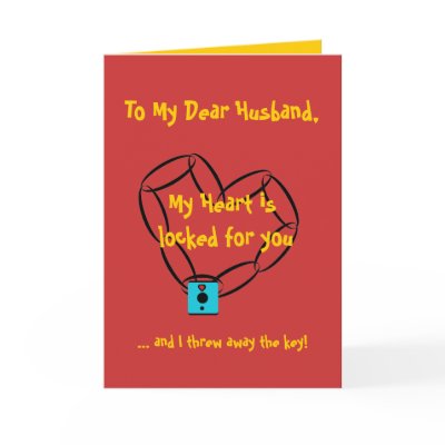 chainheart, To My Dear Husband,, My Heart is lo... Cards by jenniekurono