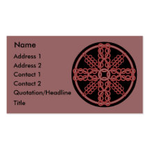 Chainmail Medallion Business Card Templates