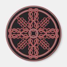 Chainmail Medallion Fridge Magnet