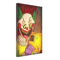 Chainsaw Clown - canvas