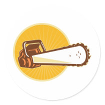 chainsaw front sticker