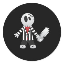 Chainsaw Killer Halloween T-shirt Sticker