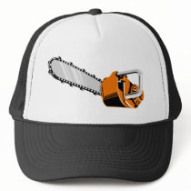 chainsaw retro style hat
