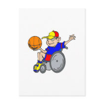 Chair Basketball Postcard