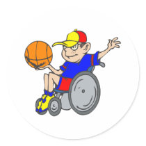 Chair Basketball Stickers