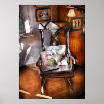 Chair - Grannies rocking chair Poster