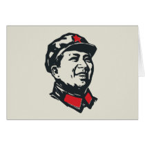 Chairman Mao Portrait Greeting Cards