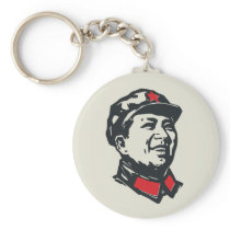Chairman Mao Portrait Keychains