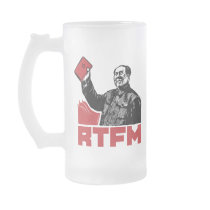 chairman mao rtfm little red book mugs