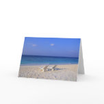 Chairs on the beach - customizable greeting card