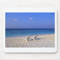 Chairs on the beach - customizable mouse pads