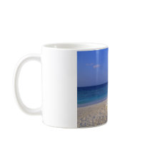 Chairs on the beach - customizable coffee mugs