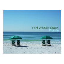 Chaises de Fort Walton Beach la Floride Carte Postale