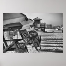Chaises de plage de Clearwater la Floride Poster