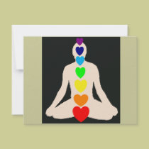 Chakra Yoga Lotus Position Gifts invitations