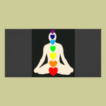 Chakra Yoga Lotus Position Gifts photo cards
