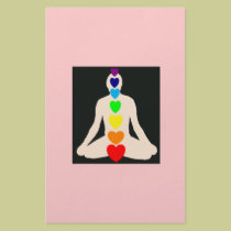 Chakra Yoga Lotus Position Gifts stationery