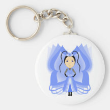 Chalcedony Butterfly Princess Keychain