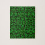 Chalenging Green Satin Fractal Jigsaw Puzzles
