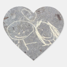 Chalk Love Drawing Sticker