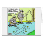 Chalk Outline Funny Police Gifts & Collectibles Greeting Cards