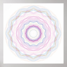 Chalk Rainbow Wave Poster