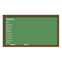 Chalkboard - Business Business Card Template