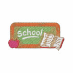 Chalkboard embroidered shirts