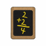 Chalkboard embroidered shirts