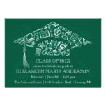 Chalkboard Graduation Cap Invitation