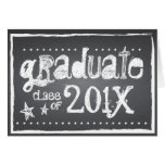 Chalkboard Graduation Class of 201x Greeting Card