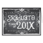 Chalkboard Graduation Class of 201x Greeting Card