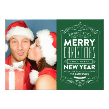 CHALKBOARD HOLIDAYS | HOLIDAY PHOTO CARD PERSONALIZED INVITE