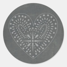 Chalkboard Inspired Heart Sticker