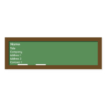Chalkboard - Skinny business cards