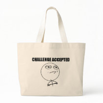 Challenge Accepted Canvas Bag
