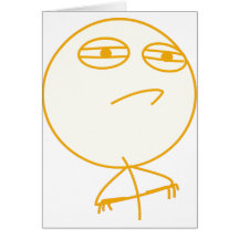 Challenge Accepted (In Orange!) Greeting Card