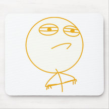 Challenge Accepted (In Orange!) Mouse Pad