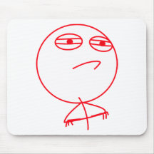 Challenge Accepted (In Red!) Mouse Pad