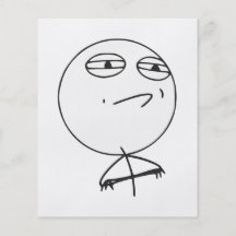 Challenge Accepted Rage Face Comic Meme Flyer Design