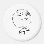 Challenge Accepted Rage Face Comic Meme Fridge Magnets